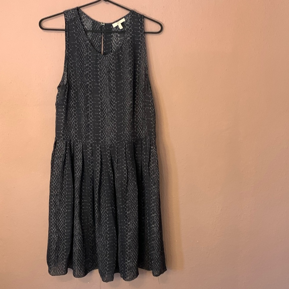 Joie Silk Sleeveless Animal Print Dress Size lg